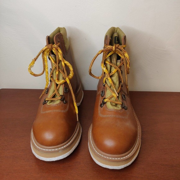 Hodgman Lakestream Men\'s Wading Boots Brown Leather Felt Bottom Size 8 main image 5